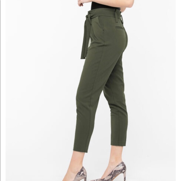 Ankle-length Paper Bag Pants - Picture 5 of 6